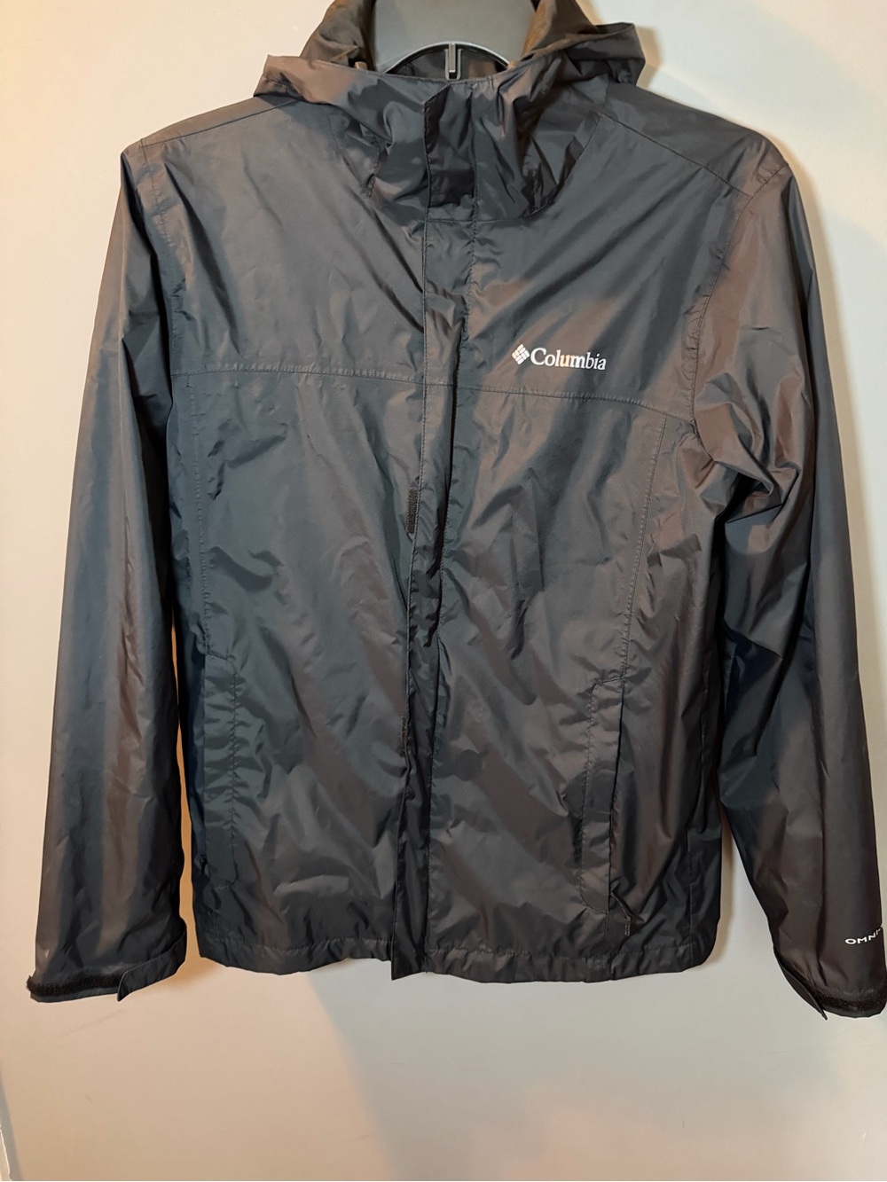 Columbia Black Jacket with White Logo